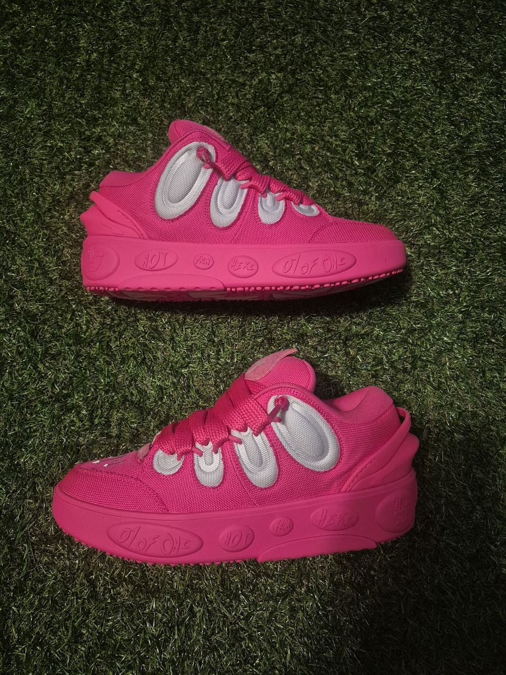 Kids Bright Pink Athletic Sneakers